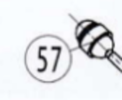 Запчасть №57 для Ken 6110B. Пластиковая насадка на шланг