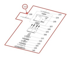 Запчасть №202 для DongCheng DCPM50. Редуктор в сборе