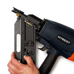 Пистолет гвоздезабивной по дереву Hybest FN3490 (пневматический, гвозди D34)