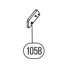 Запчасть №105B для HGSR. Пластина